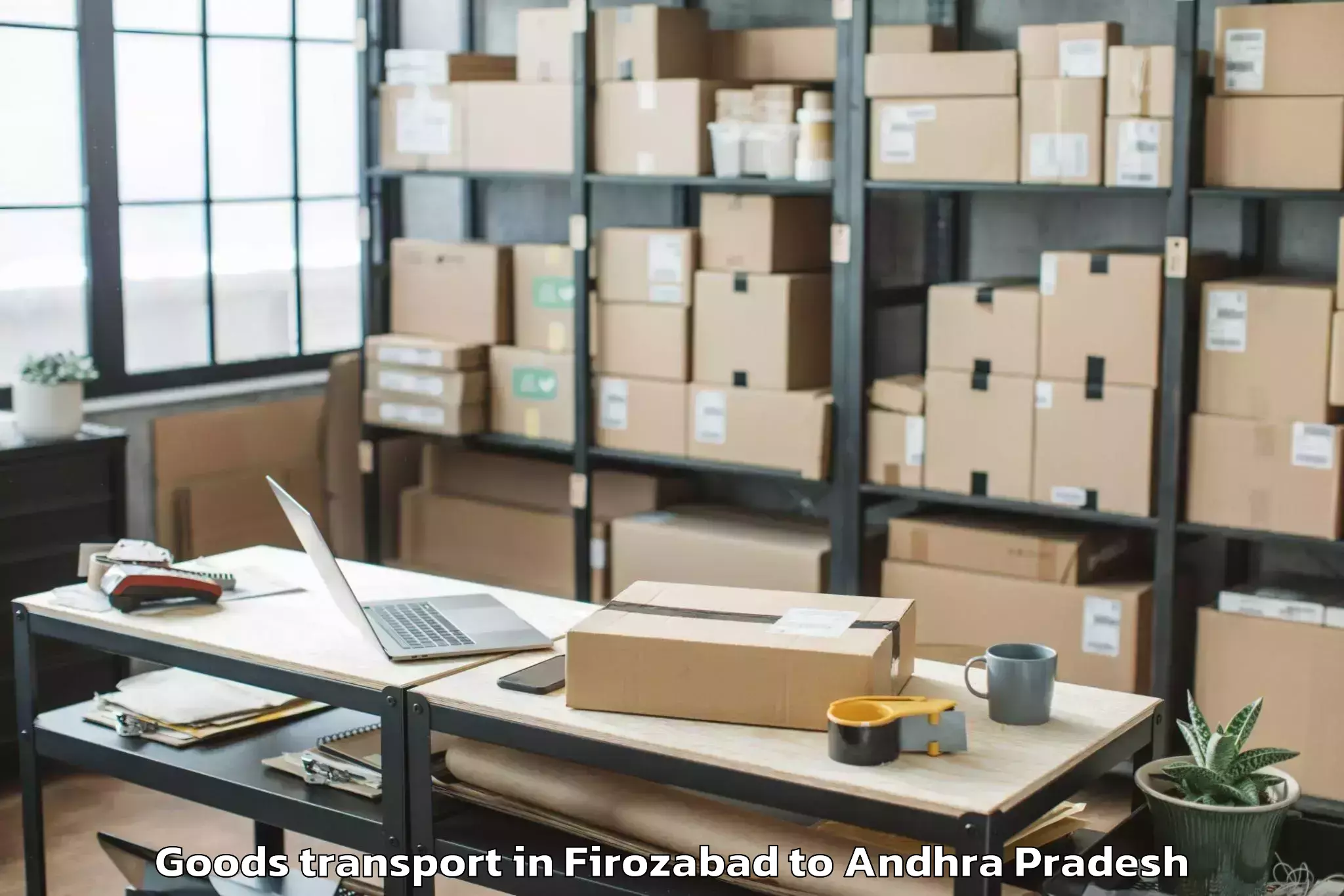 Book Firozabad to Nandyala Goods Transport Online